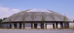 The Boudewijnpark dolphinarium in Brugge, Belgium