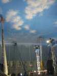 Painting the "sky ceilings" in the Venetian Macao